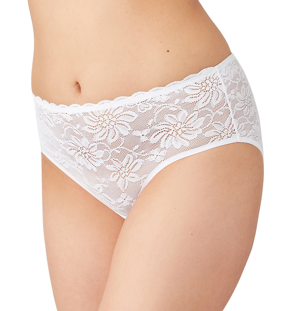 Wacoal : Wacoal 845334 Soft Sense Hipster Panty (White XL)
