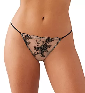 Midnight Soiree G-String Thong Panty Caviar S