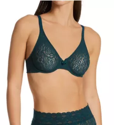 Halo Lace Molded Underwire Bra with J-Hook Dark Sea 34B