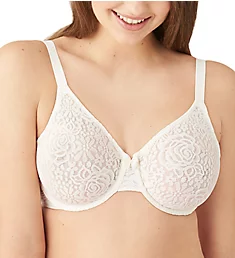 Halo Lace Molded Underwire Bra with J-Hook Ivory 34B