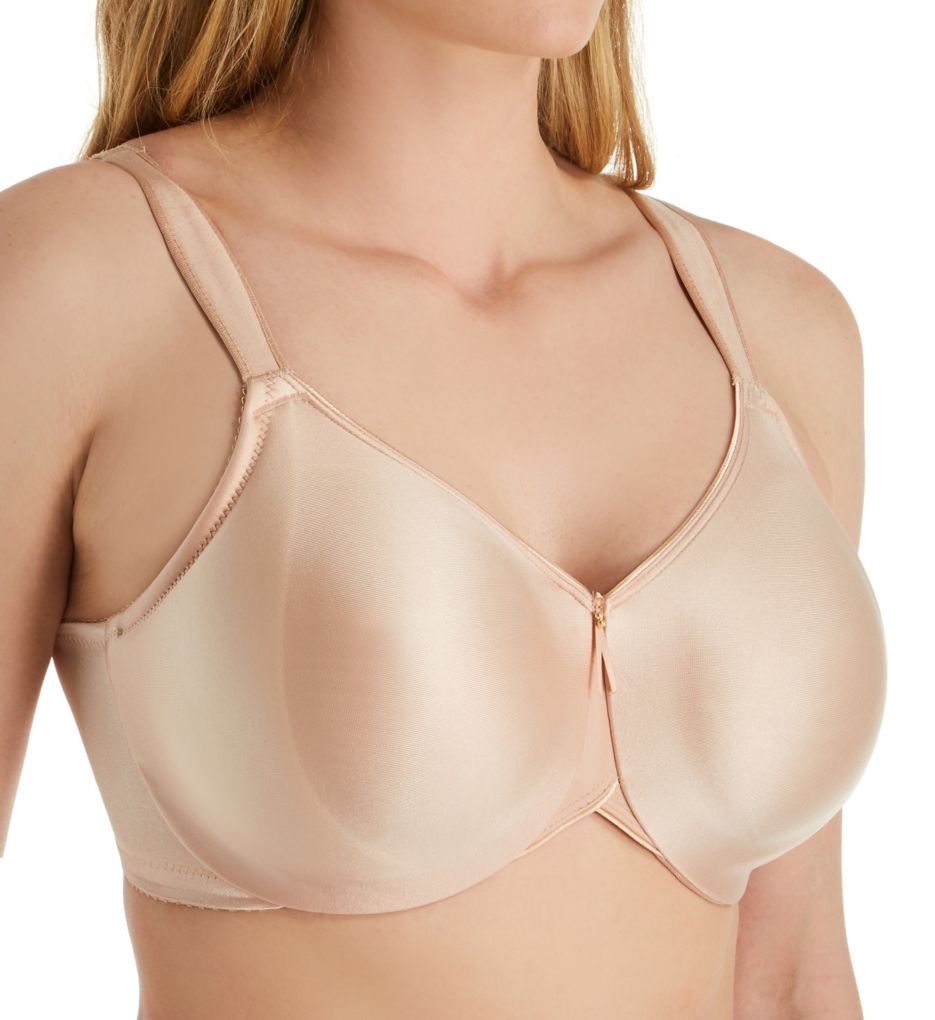 Supportive Seamless Bra: Bodysuede® Full Figure Seamless Underwire Bra