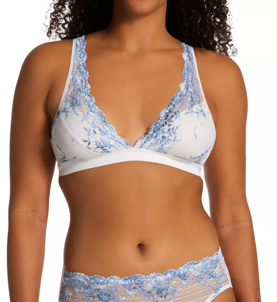 Embrace Lace Wire Free Bra Pastel Parchment/Blue 32