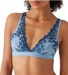 Embrace Lace Wire Free Bra Windward Blue/Titan 32