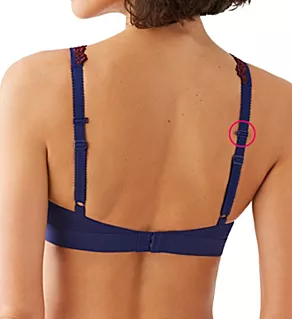 Embrace Lace Wire Free Bra Blue Depths/Cordovan 42