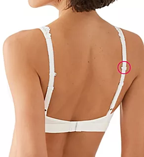 Embrace Lace Wire Free Bra Delicious White 30