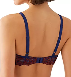 Embrace Lace T-Shirt Bra Blue Depths/Cordovan 38DD