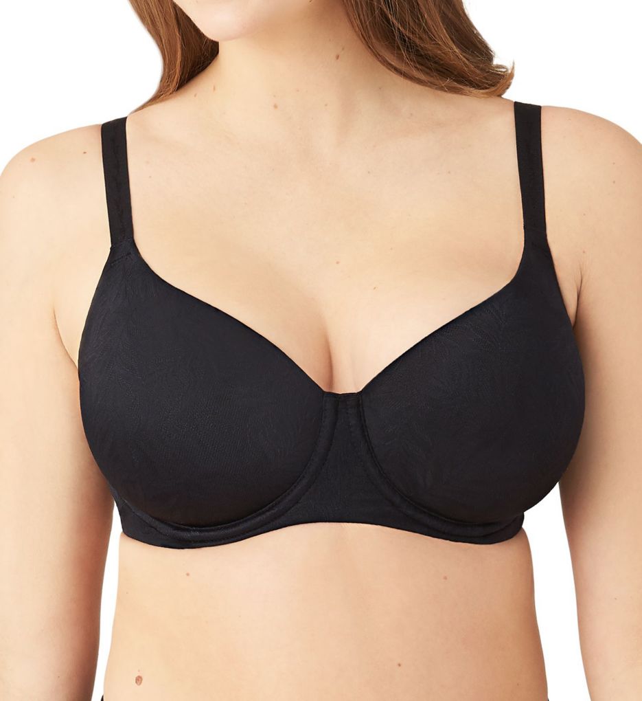 Wacoal Women's Superbly Smooth T-Shirt Bra, Black, 32D at  Women's  Clothing store