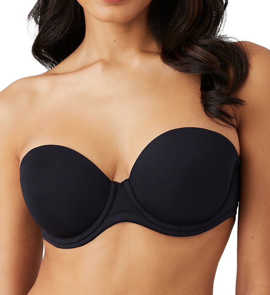 Wacoal 854119 The Red Carpet Strapless Full-Busted Underwire Bra (Black)