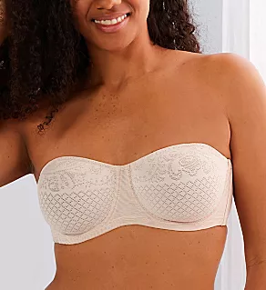 Visual Effects Strapless Minimizer Bra Sand 34C
