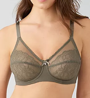 Retro Chic Full Figure Underwire Bra Bungee Cord 40I