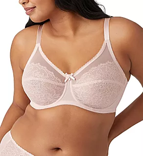Retro Chic Full Figure Underwire Bra Rose Dust 34C