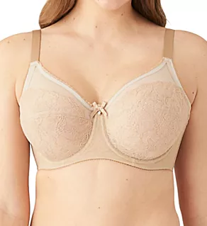 Retro Chic Full Figure Underwire Bra Toast 46D