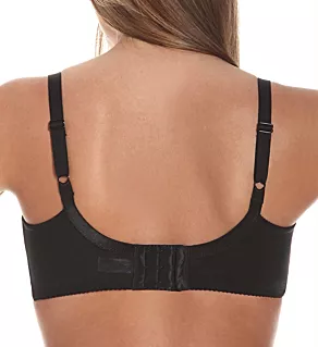 Retro Chic Full Figure Underwire Bra Black 36C