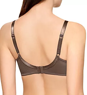Retro Chic Full Figure Underwire Bra Cappuccino 34C