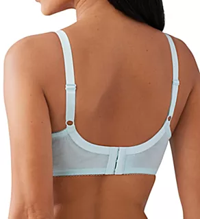 Retro Chic Full Figure Underwire Bra Pastel Blue 32D
