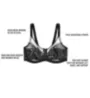 Wacoal Retro Chic Full Figure Underwire Bra 855186 - Image 9