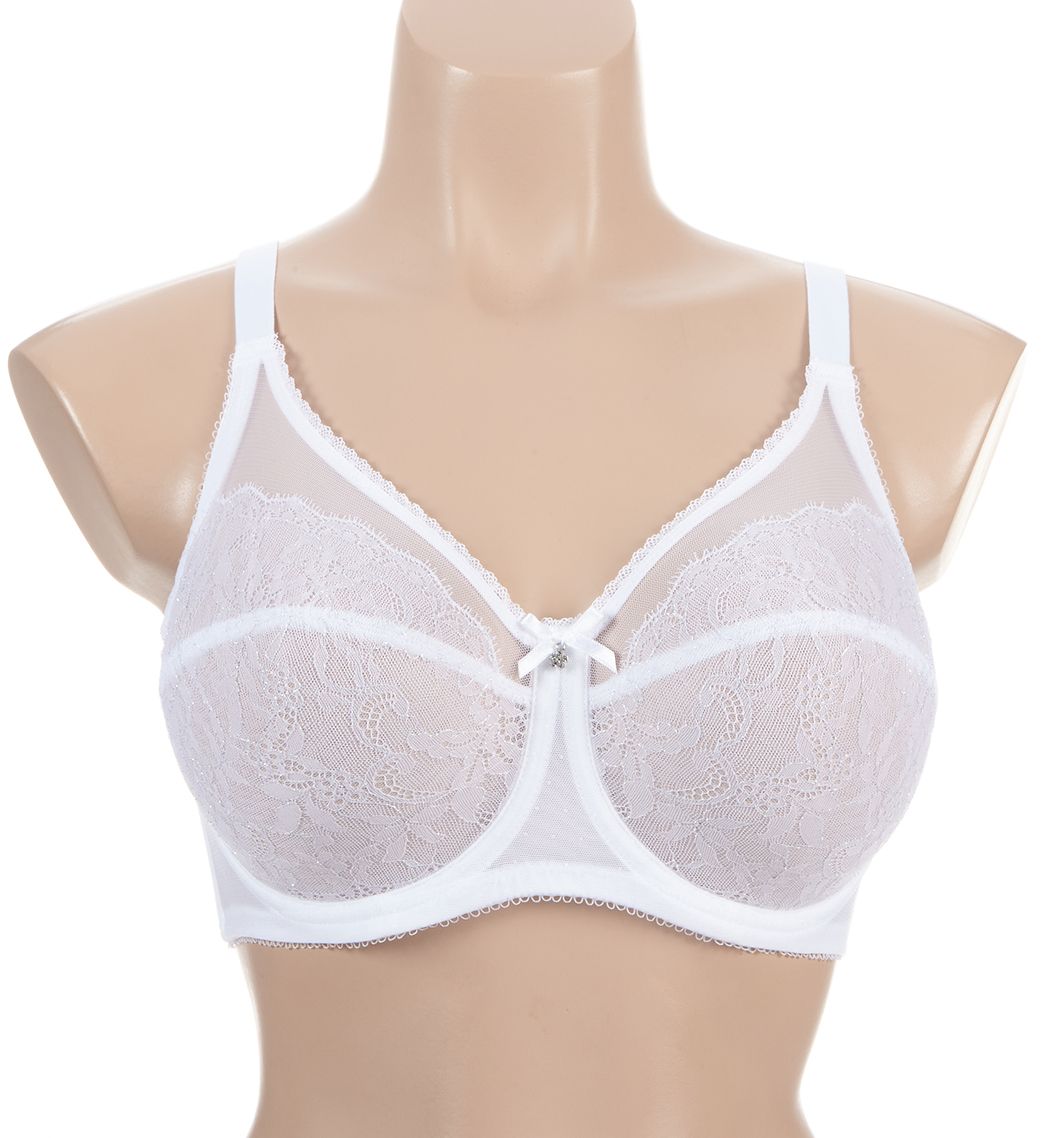 Wacoal Retro Chic Full Figure Underwire Bra White 34G  - Image 1
