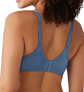 Basic Beauty Full Figure Seamless Underwire Bra Coronet Blue 34C