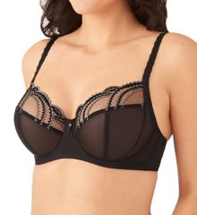 Evocative Edge Full Figure Underwire Bra Black 40C
