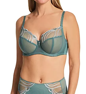 Evocative Edge Full Figure Underwire Bra Sagebrush Green 34C