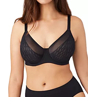 Elevated Allure Full Figure Underwire Bra Black 32DD