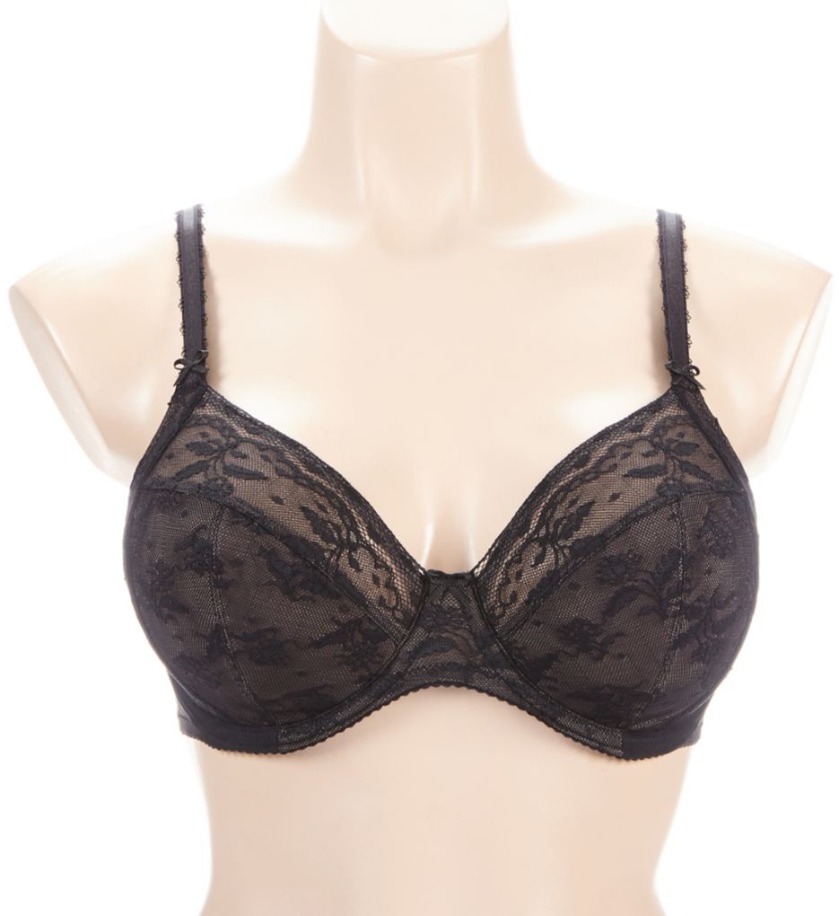 Wacoal 855244 Clear and Classic Contour Bra 38c Black Full Cup