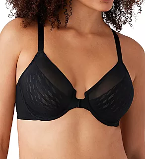 Elevated Allure Front Close Underwire Bra Black 32D