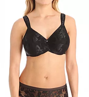 Awareness Full Figure Seamless Underwire Bra Black 34C