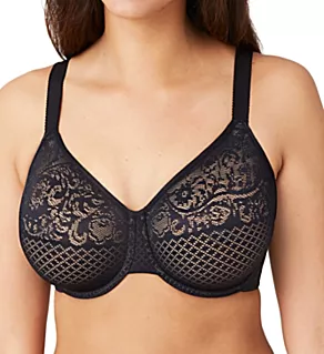 Visual Effects Minimizer Bra Black 34C