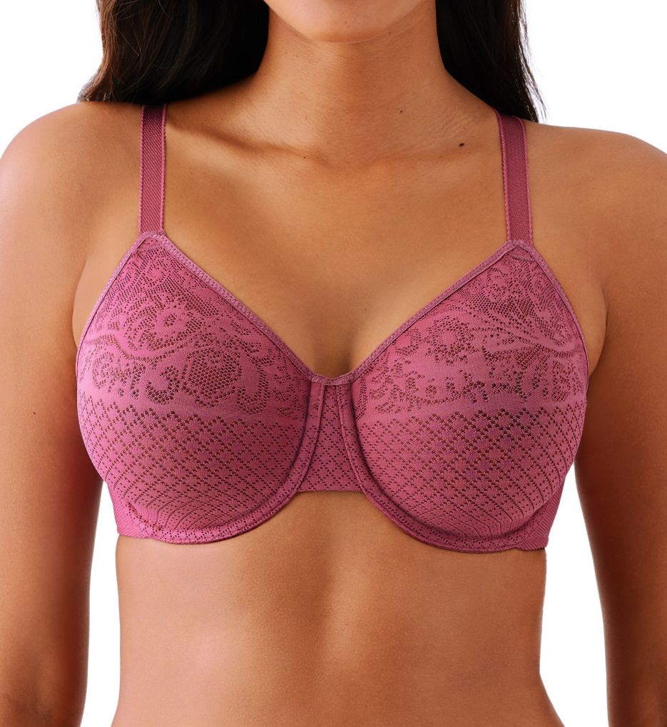 Wacoal Women's Visual Effects Minimizer Bra in Pink | Plus Size 38C | HerRoom.com