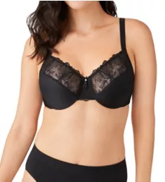 Slim Silhouette Minimizer Bra Black 38C