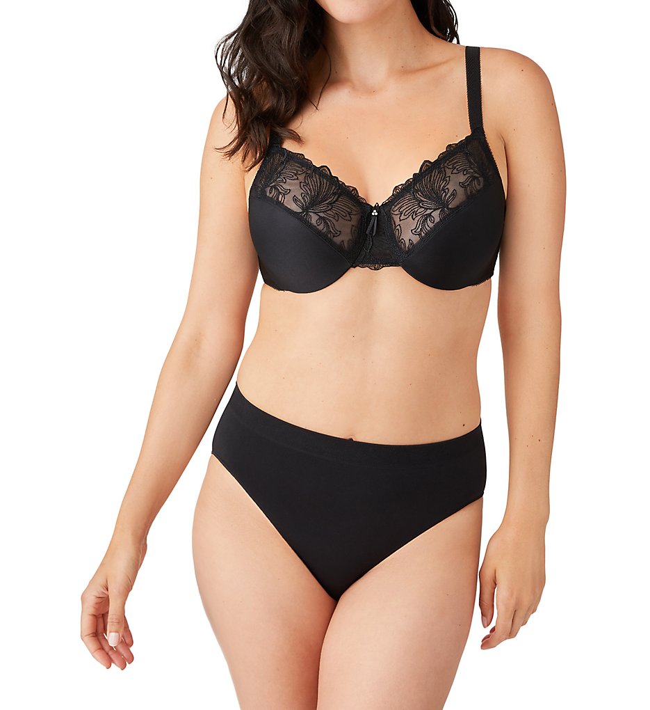 Wacoal, Intimates & Sleepwear, Wacoal 855244 Clear And Classic Underwire  Full Coverage Bra Black Size 36h