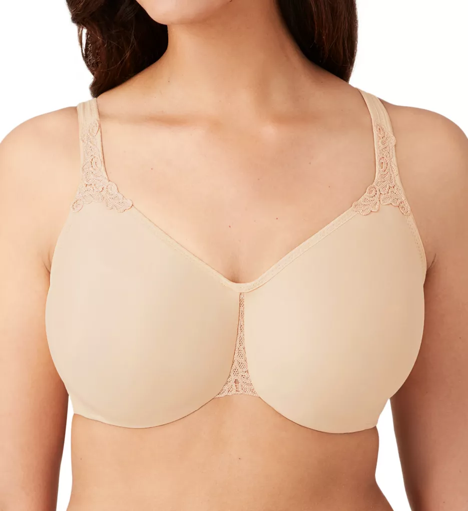 Bodysuede Ultra Full Figure Seamless Underwire Bra Sand 34C