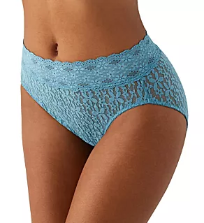 Halo Lace Hi-Cut Brief Panty Adriatic Blue S