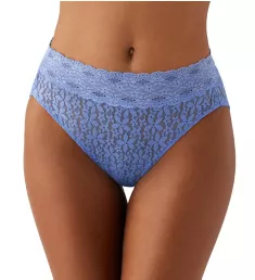 Halo Lace Hi-Cut Brief Panty Blue Hydrangea S