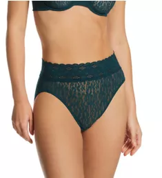 Halo Lace Hi-Cut Brief Panty Dark Sea M