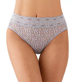 Halo Lace Hi-Cut Brief Panty Twilight Gray XL