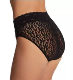 Halo Lace Hi-Cut Brief Panty Black S