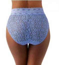 Halo Lace Hi-Cut Brief Panty Blue Hydrangea S