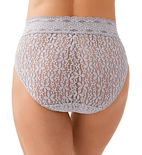 Halo Lace Hi-Cut Brief Panty Twilight Gray XL