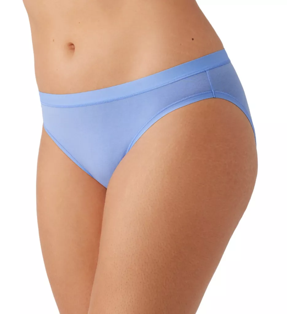 Understated Cotton Bikini Panty Blue Hydrangea M