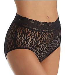 Halo Lace Full Brief Panty Black S