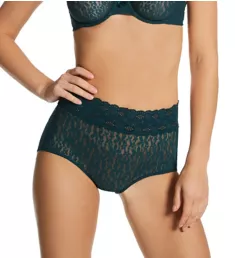 Halo Lace Full Brief Panty Dark Sea S