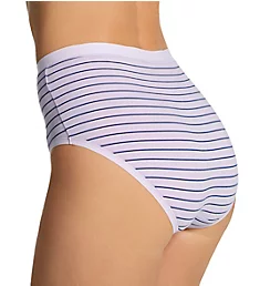 Understated Cotton Brief Panty Orchid Petal Stripe L
