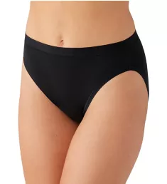 Understated Cotton Hi Cut Panty Black S