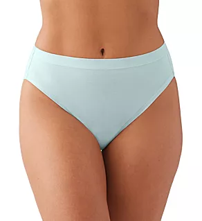 Understated Cotton Hi Cut Panty Pastel Blue 2X