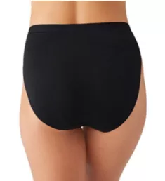 Understated Cotton Hi Cut Panty Black S