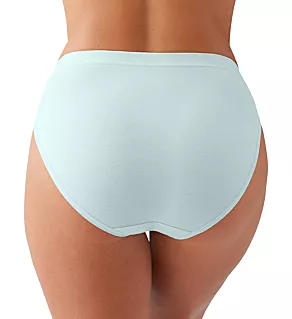 Understated Cotton Hi Cut Panty Pastel Blue 2X