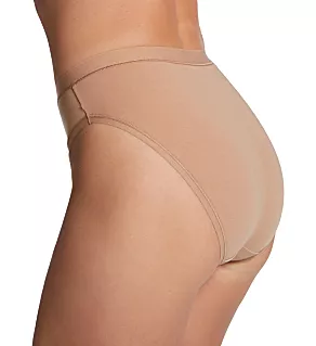 Understated Cotton Hi Cut Panty Praline XL