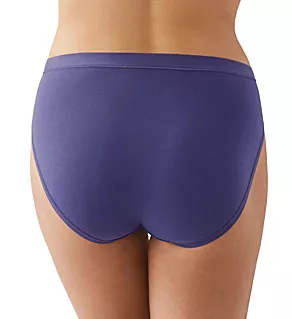 Understated Cotton Hi Cut Panty Skipper Blue S